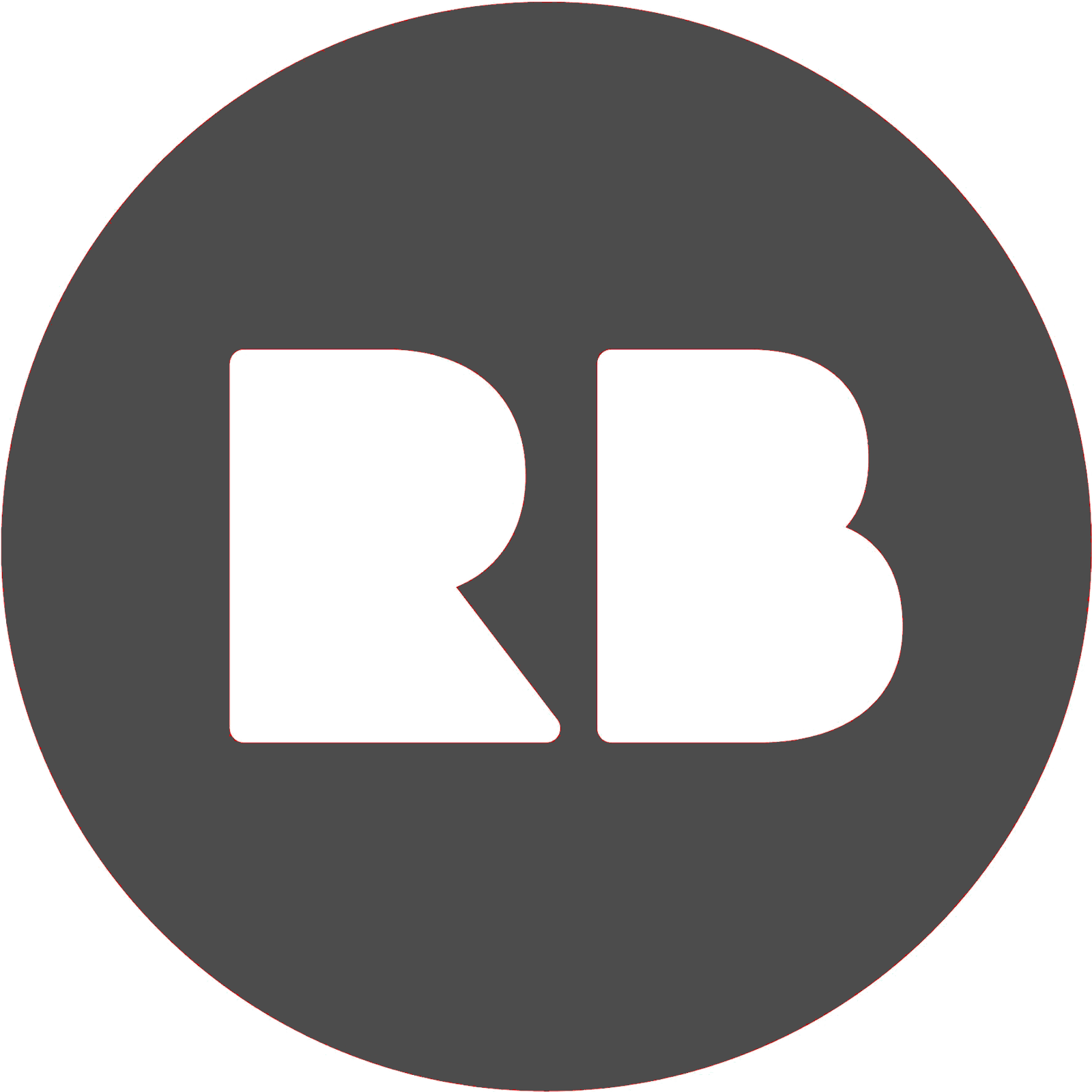 el logo de la pagina web de redbubble